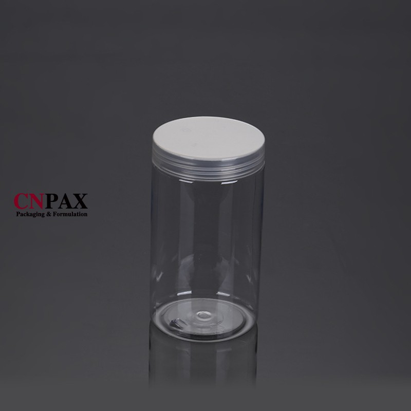 clear plastic jar screw lid