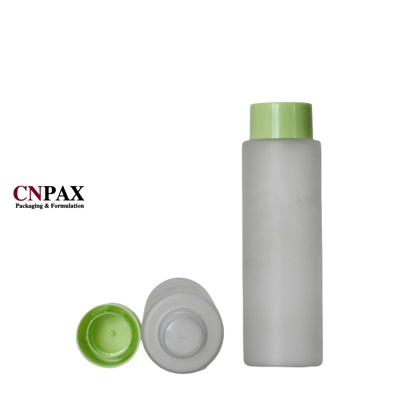 frosted matte plastic bottles