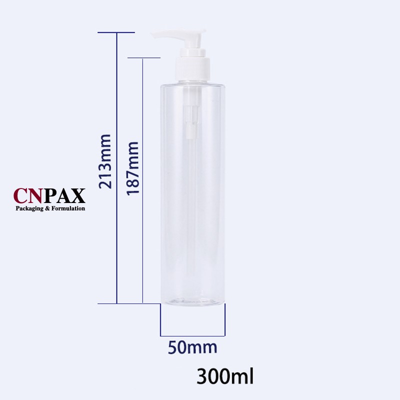 cylinder round plastic bottles