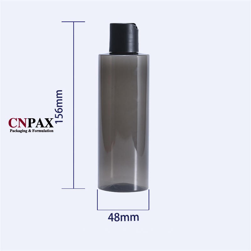 cylinder round plastic bottles