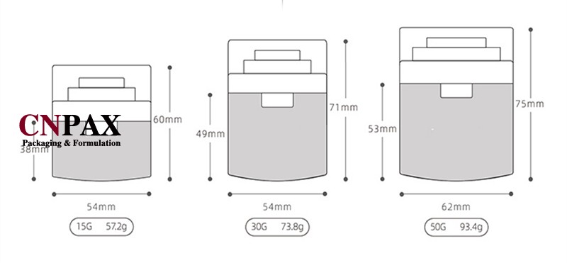 acrylic airless cream jar