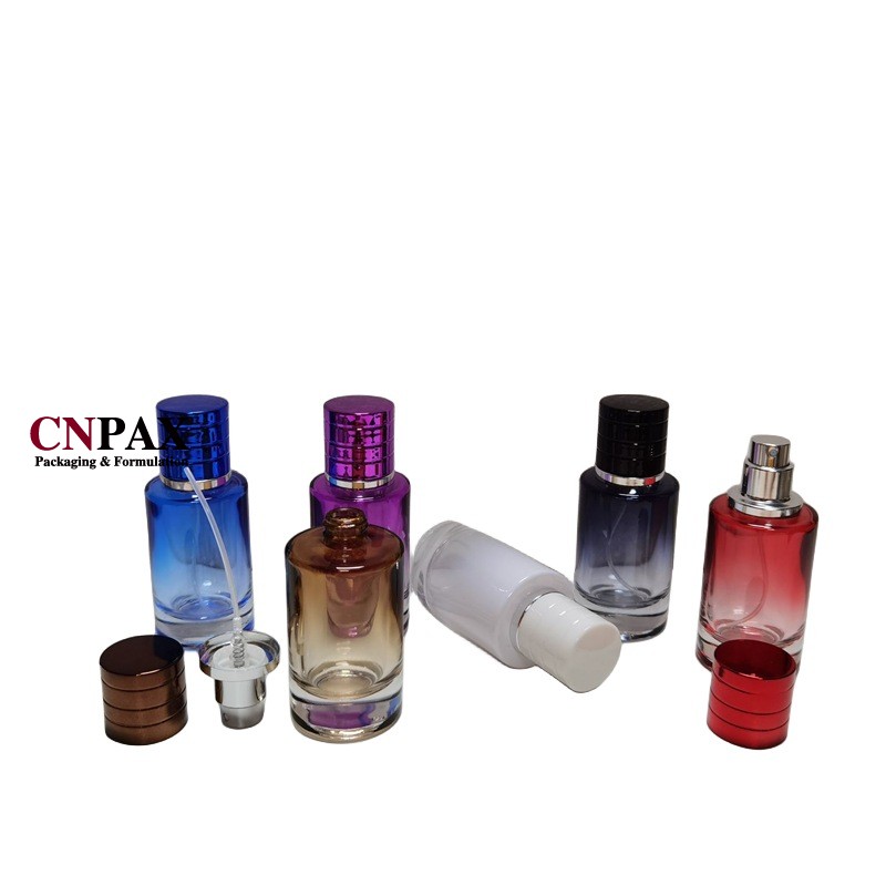 perfume bottle with crimp mist sprayer