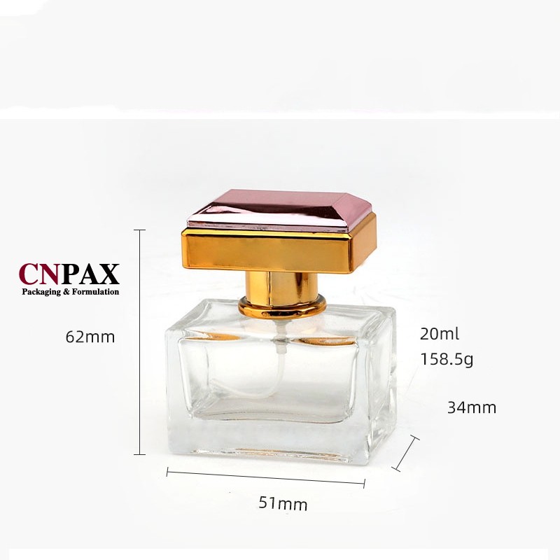 square glass perfume bottles