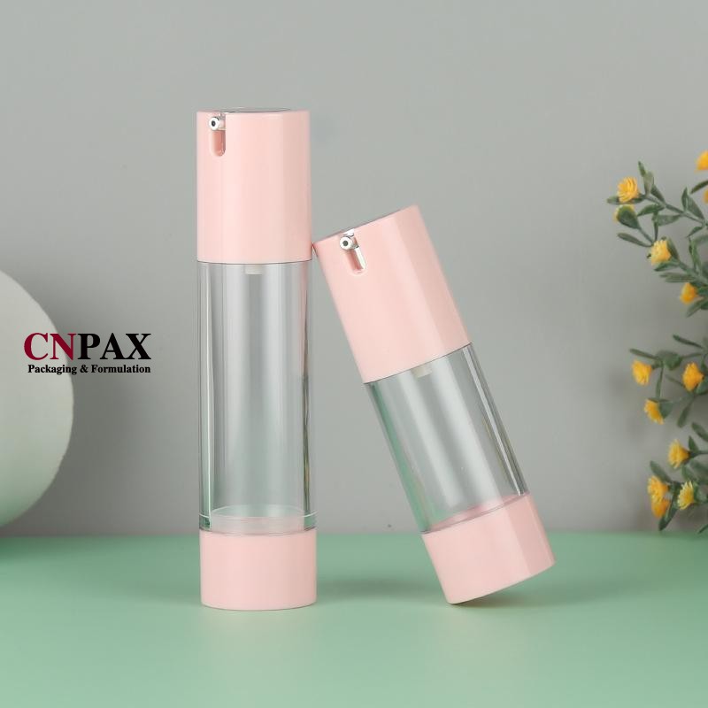 Sunscreens cream vacuum bottles