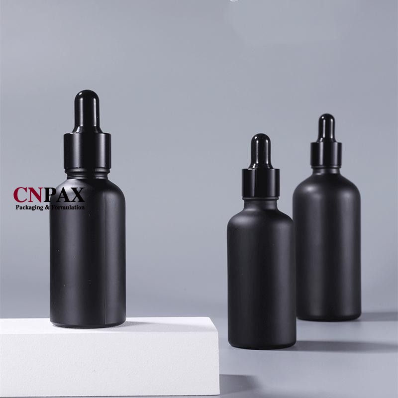 frosted matte glass serum bottle essential oil glass bottles