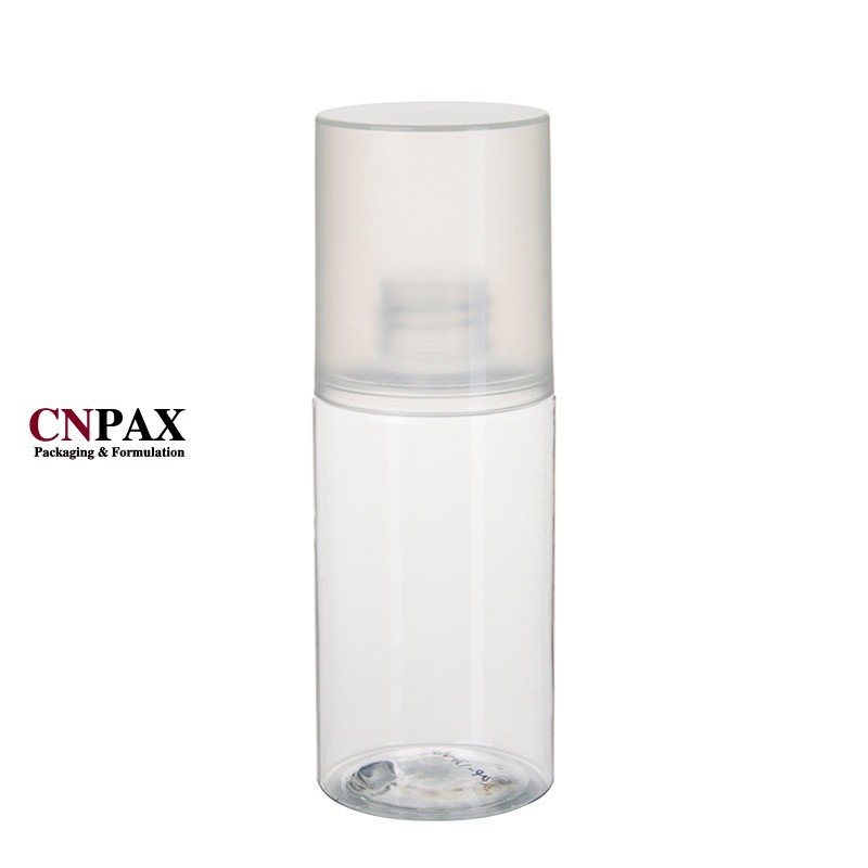 120ml 4oz cylinder round bottle flush cap bottles